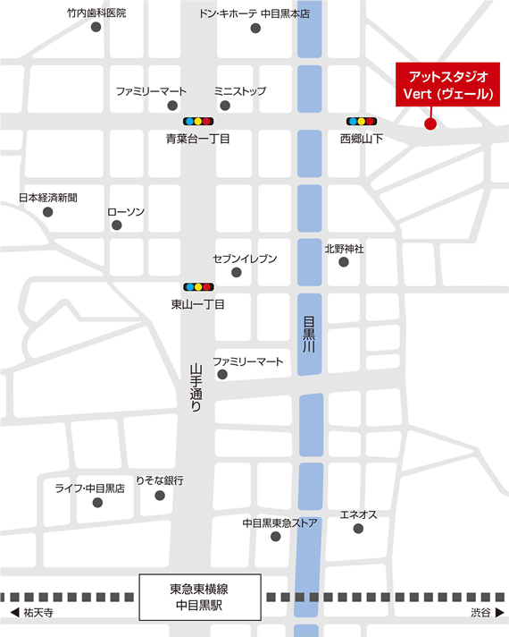 中目黒スタジオマップ